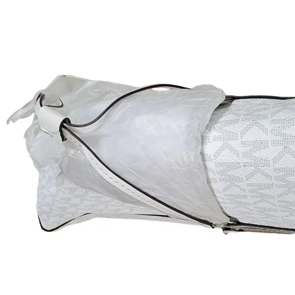 Michael Kors Jet Set East West Top Zip Signature Logo Tote Bag - Picture 7 of 11